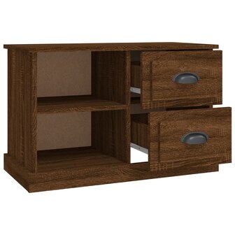 Tv-meubel 73x35,5x47,5 cm bewerkt hout bruin eikenkleur 7