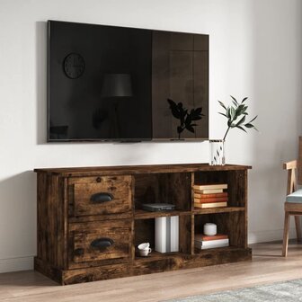 Tv-meubel 102x35,5x47,5 cm bewerkt hout gerookt eikenkleurig 1