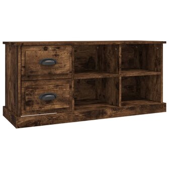 Tv-meubel 102x35,5x47,5 cm bewerkt hout gerookt eikenkleurig 2