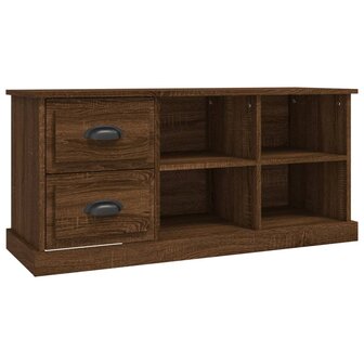 Tv-meubel 102x35,5x47,5 cm bewerkt hout bruin eikenkleur 2