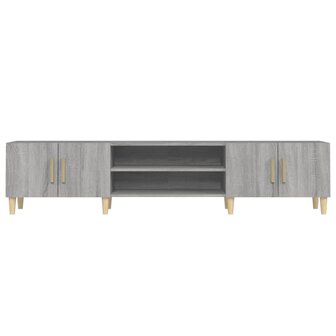 Tv-meubel 180x31,5x40 cm bewerkt hout grijs sonoma eikenkleurig 6