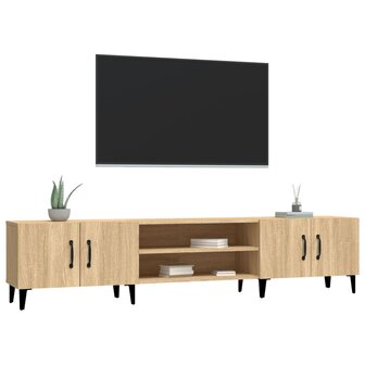 Tv-meubel 180x31,5x40 cm bewerkt hout sonoma eikenkleurig 4