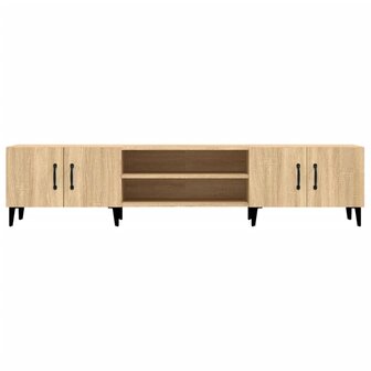 Tv-meubel 180x31,5x40 cm bewerkt hout sonoma eikenkleurig 6