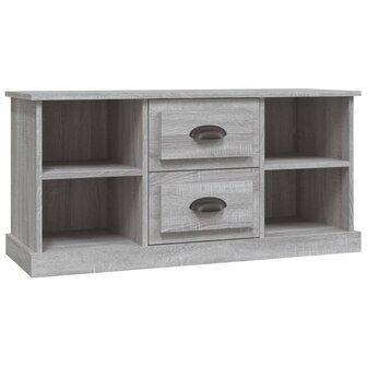 Tv-meubel 99,5x35,5x48 cm bewerkt hout grijs sonoma eikenkleur 2