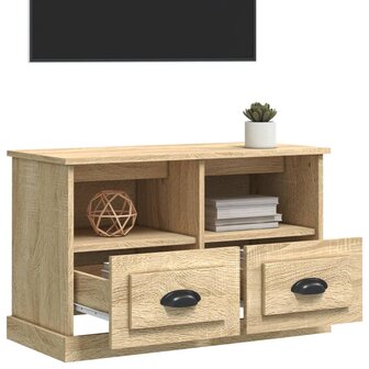 Tv-meubel 80x35x50 cm bewerkt hout sonoma eikenkleurig 4