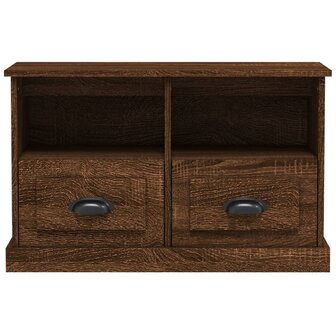 Tv-meubel 80x35x50 cm bewerkt hout bruin eikenkleur 5