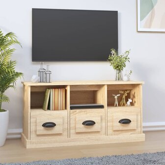 Tv-meubel 100x35x50 cm bewerkt hout sonoma eikenkleurig 1