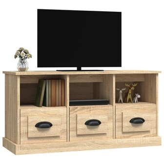 Tv-meubel 100x35x50 cm bewerkt hout sonoma eikenkleurig 4