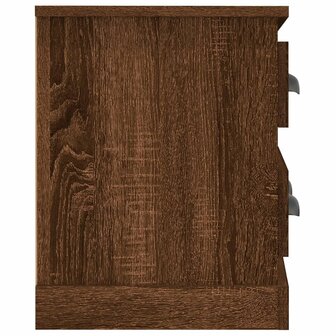 Tv-meubel 100x35,5x45 cm bewerkt hout bruin eikenkleur 7