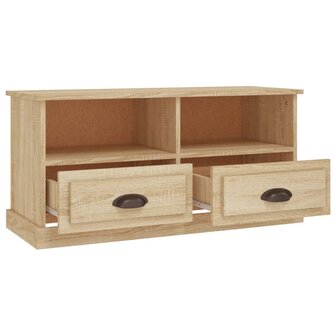 Tv-meubel 93x35,5x45 cm bewerkt hout sonoma eikenkleurig 8