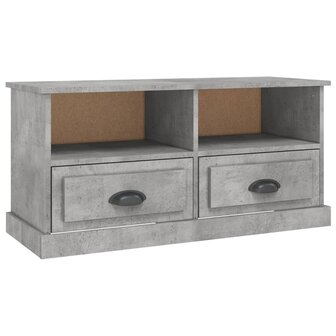 Tv-meubel 93x35,5x45 cm bewerkt hout betongrijs 2