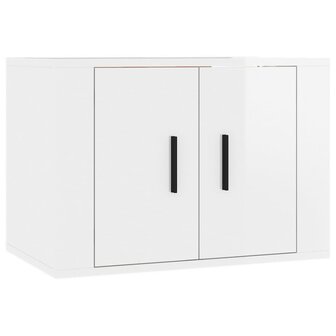 Tv-wandmeubel 57x34,5x40 cm hoogglans wit 2