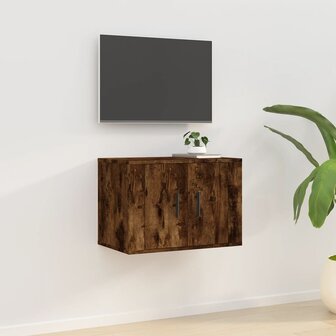 Tv-wandmeubel 57x34,5x40 cm gerookt eikenkleurig 1