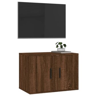 Tv-wandmeubel 57x34,5x40 cm bruin eikenkleur 4