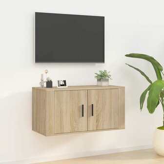 Tv-wandmeubel 80x34,5x40 cm sonoma eikenkleurig 1