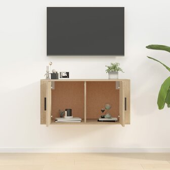 Tv-wandmeubel 80x34,5x40 cm sonoma eikenkleurig 3