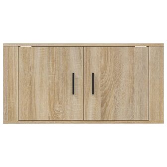 Tv-wandmeubel 80x34,5x40 cm sonoma eikenkleurig 6