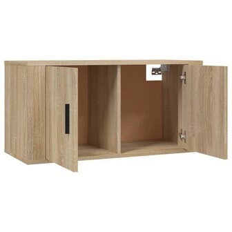 Tv-wandmeubel 80x34,5x40 cm sonoma eikenkleurig 8