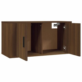 Tv-wandmeubel 80x34,5x40 cm bruin eikenkleur 8