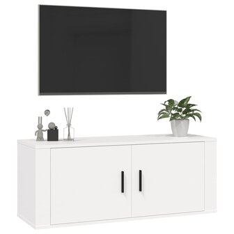 Tv-wandmeubel 100x34,5x40 cm wit 4