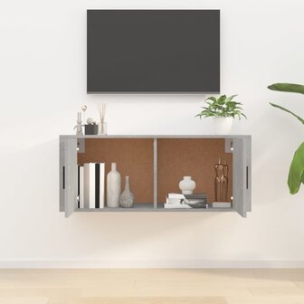 Tv-wandmeubel 100x34,5x40 cm betongrijs 3