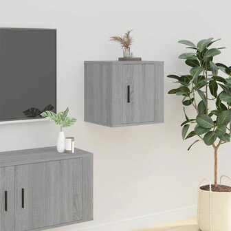 Tv-wandmeubels 2 st 40x34,5x40 cm grijs sonoma eikenkleurig 4