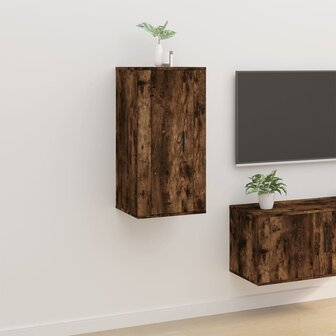 Tv-wandmeubel 40x34,5x80 cm gerookt eikenkleurig 1