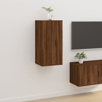 Tv-wandmeubel 40x34,5x80 cm bruin eikenkleur 1