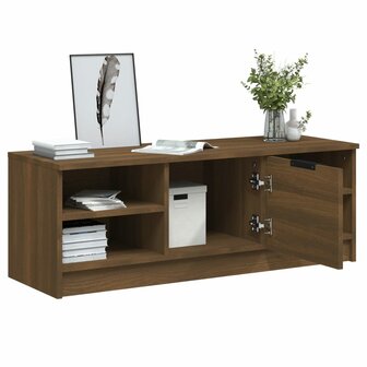 Tv-meubel 102x35,5x36,5 cm bewerkt hout bruin eikenkleur 5