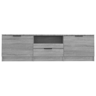 Tv-meubel 140x35x40 cm bewerkt hout grijs sonoma eikenkleurig 4