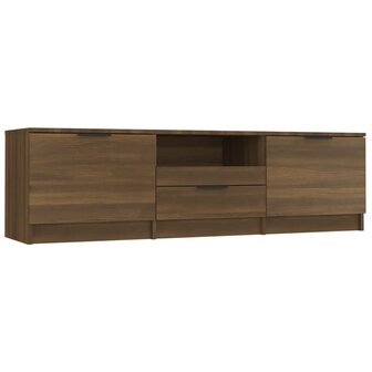 Tv-meubel 140x35x40 cm bewerkt hout bruin eikenkleur 2