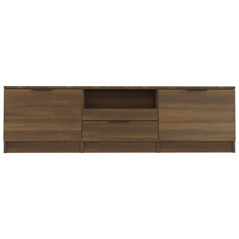 Tv-meubel 140x35x40 cm bewerkt hout bruin eikenkleur 4