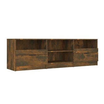 Tv-meubel 150x33,5x45 cm bewerkt hout gerookt eikenkleurig 2