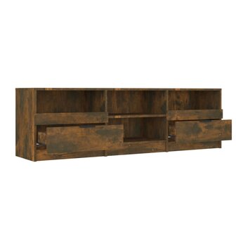 Tv-meubel 150x33,5x45 cm bewerkt hout gerookt eikenkleurig 5