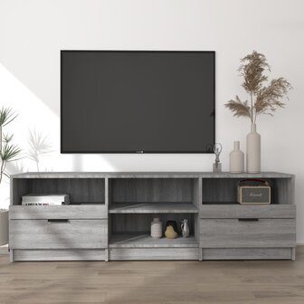 Tv-meubel 150x33,5x45 cm bewerkt hout grijs sonoma eikenkleurig 1