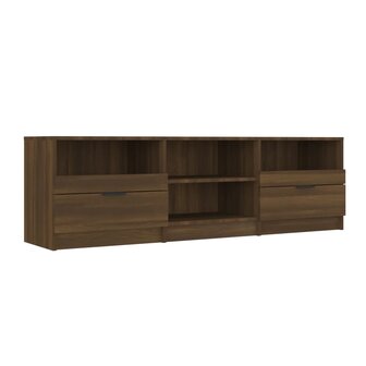 Tv-meubel 150x33,5x45 cm bewerkt hout bruin eikenkleur 2