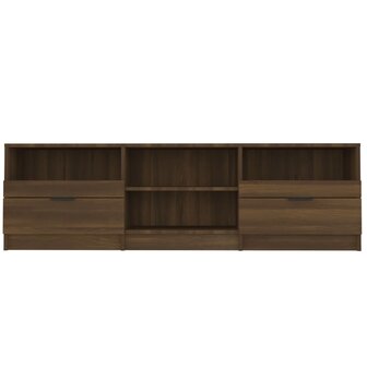 Tv-meubel 150x33,5x45 cm bewerkt hout bruin eikenkleur 4