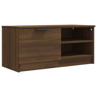 Tv-meubel 80x35x36,5 cm bewerkt hout bruin eikenkleur 2