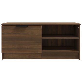 Tv-meubel 80x35x36,5 cm bewerkt hout bruin eikenkleur 5