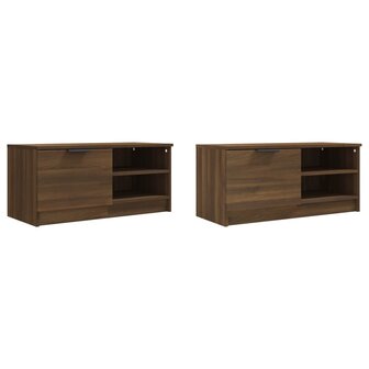 Tv-meubelen 2 st 80x35x36,5 cm bewerkt hout bruin eikenkleur 4