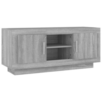 Tv-meubel 102x35x45 cm bewerkt hout grijs sonoma eikenkleurig 2