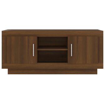 Tv-meubel 102x35x45 cm bewerkt hout bruin eikenkleur 5