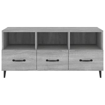 Tv-meubel 102x35x50 cm bewerkt hout grijs sonoma eikenkleurig 6