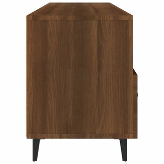 Tv-meubel 102x35x50 cm bewerkt hout bruin eikenkleur 7