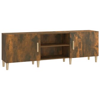 Tv-meubel 150x30x50 cm bewerkt hout gerookt eikenkleurig 2