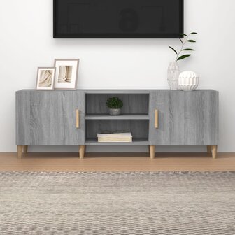 Tv-meubel 150x30x50 cm bewerkt hout grijs sonoma eikenkleurig 1