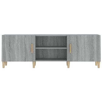 Tv-meubel 150x30x50 cm bewerkt hout grijs sonoma eikenkleurig 5