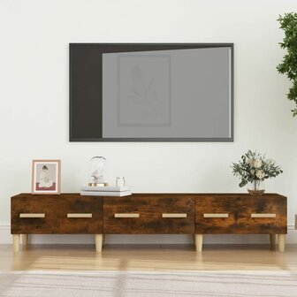 Tv-meubel 150x34,5x30 cm bewerkt hout gerookt eikenkleurig 1