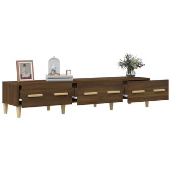 Tv-meubel 150x34,5x30 cm bewerkt hout bruin eikenkleur 5