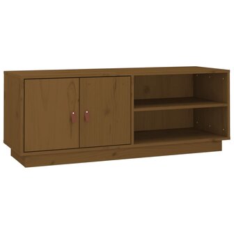 Tv-meubel 105x34x40 cm massief grenenhout honingbruin 2